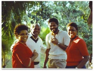 Fawkes Family in garden