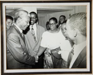 With Nelson Mandela